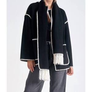 NEW ELAN olivia coat in black